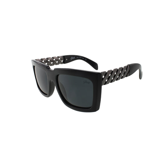 Jase New York Casero Sunglasses in Gunmetal - HansyChic